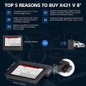 2021 Launch X431 V V5.0 8inch Tablet Wifi/Bluetooth Full System Diagnostic Tool 1 Year Free Update Online